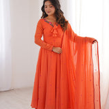 Exclusive Georgette Anarkali Suit