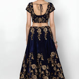 Elegance Embroidered Velvet Lehenga