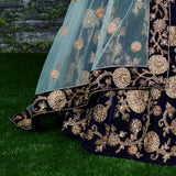 Elegance Embroidered Velvet Lehenga