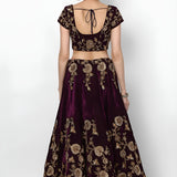 Elegance Embroidered Velvet Lehenga