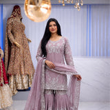 Elegnat German Chinon Silk Top Sharara