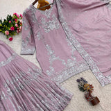 Elegnat German Chinon Silk Top Sharara