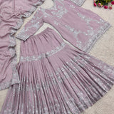 Elegnat German Chinon Silk Top Sharara