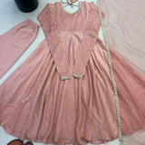 Ethnic Cruch Silk Anarkali Gown