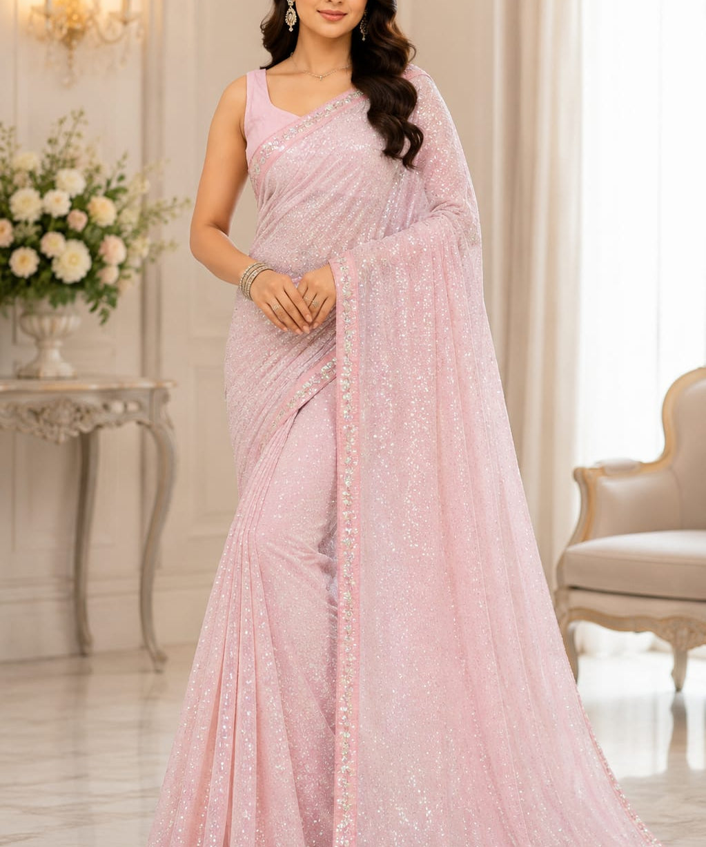 Blockbuster Sequence Embroidered Saree