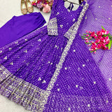 Traditional Bandhej Printed Anarkali Gown