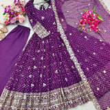Traditional Bandhej Printed Anarkali Gown