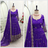 Traditional Bandhej Printed Anarkali Gown