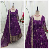Traditional Bandhej Printed Anarkali Gown