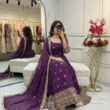 Traditional Bandhej Printed Anarkali Gown