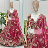Luxury Net Embroidered Lehenga