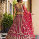 Luxury Net Embroidered Lehenga