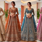 Luxury Net Embroidered Lehenga