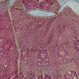 Bridal Wedding Net Embroidered Lehenga