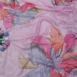 Festive Pink Floral Print Saree