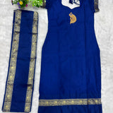 Festive Cotton Straight Kurti Set