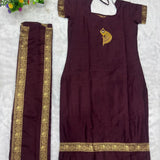 Festive Cotton Straight Kurti Set