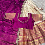 Traditional Banarasi Tissue Silk Lehenga