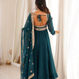 Presenting Georgette Embroidered Gown