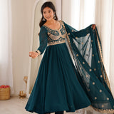Presenting Georgette Embroidered Gown