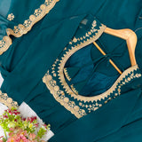 Presenting Georgette Embroidered Gown