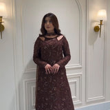 Trendy Embroidered Kurti Plazzo Set