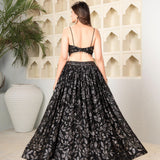 Black Fancy Sequence work Lehenga