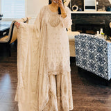 Stunning Georgette Embroidered Suit