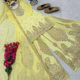 Stunning Georgette Embroidered Suit