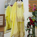 Stunning Georgette Embroidered Suit