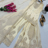 Stunning Georgette Embroidered Suit