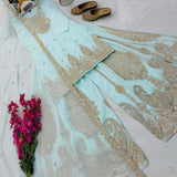 Stunning Georgette Embroidered Suit