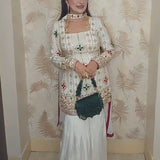 Elegant Chinon Silk Top Plazzo
