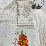 Elegant Chinon Silk Top Plazzo