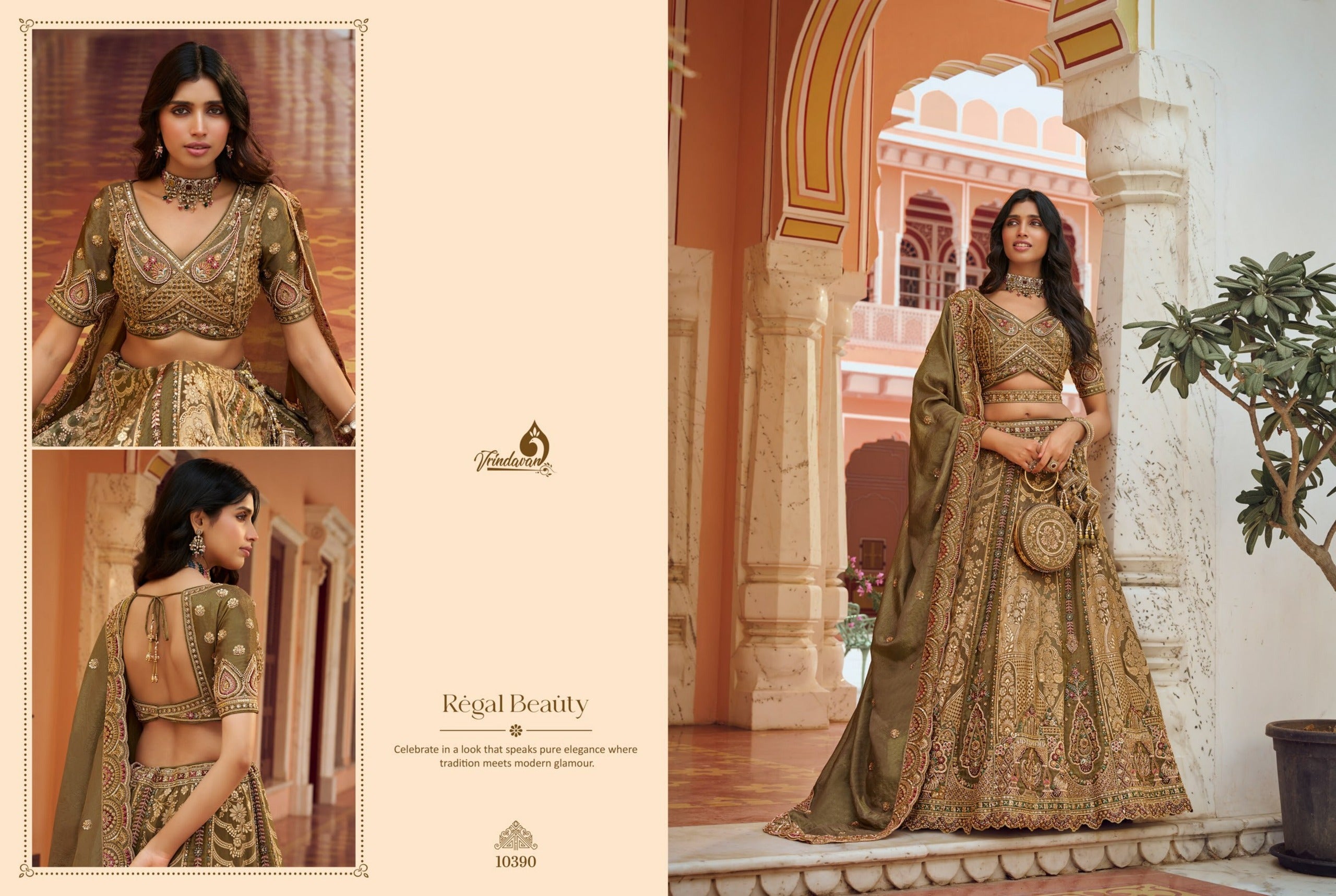 Vrundavan Royal Silk Wedding Lehenga