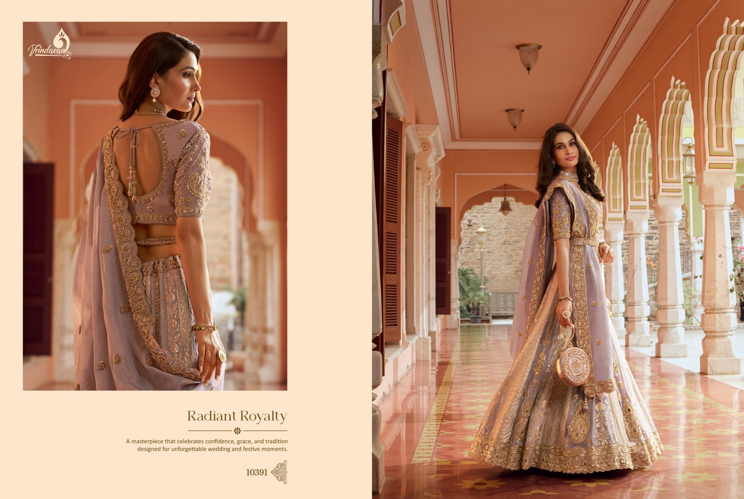 Vrundavan Royal Silk Wedding Lehenga