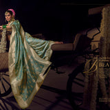 Stunning Crafted Bridal Silk Saree