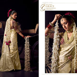 Stunning Crafted Bridal Silk Saree