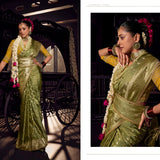 Stunning Crafted Bridal Silk Saree