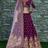 Rich Look Bridal Embroidered Lehenga