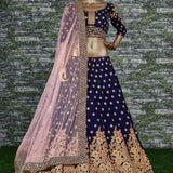 Rich Look Bridal Embroidered Lehenga