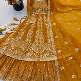 Attractive Embroidered Top Lehenga