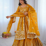 Attractive Embroidered Top Lehenga