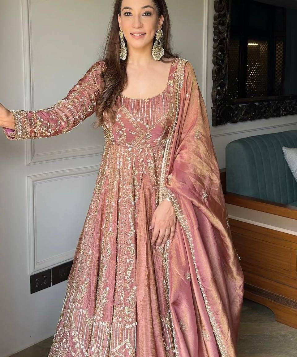 Attractive Embroidered Top Lehenga
