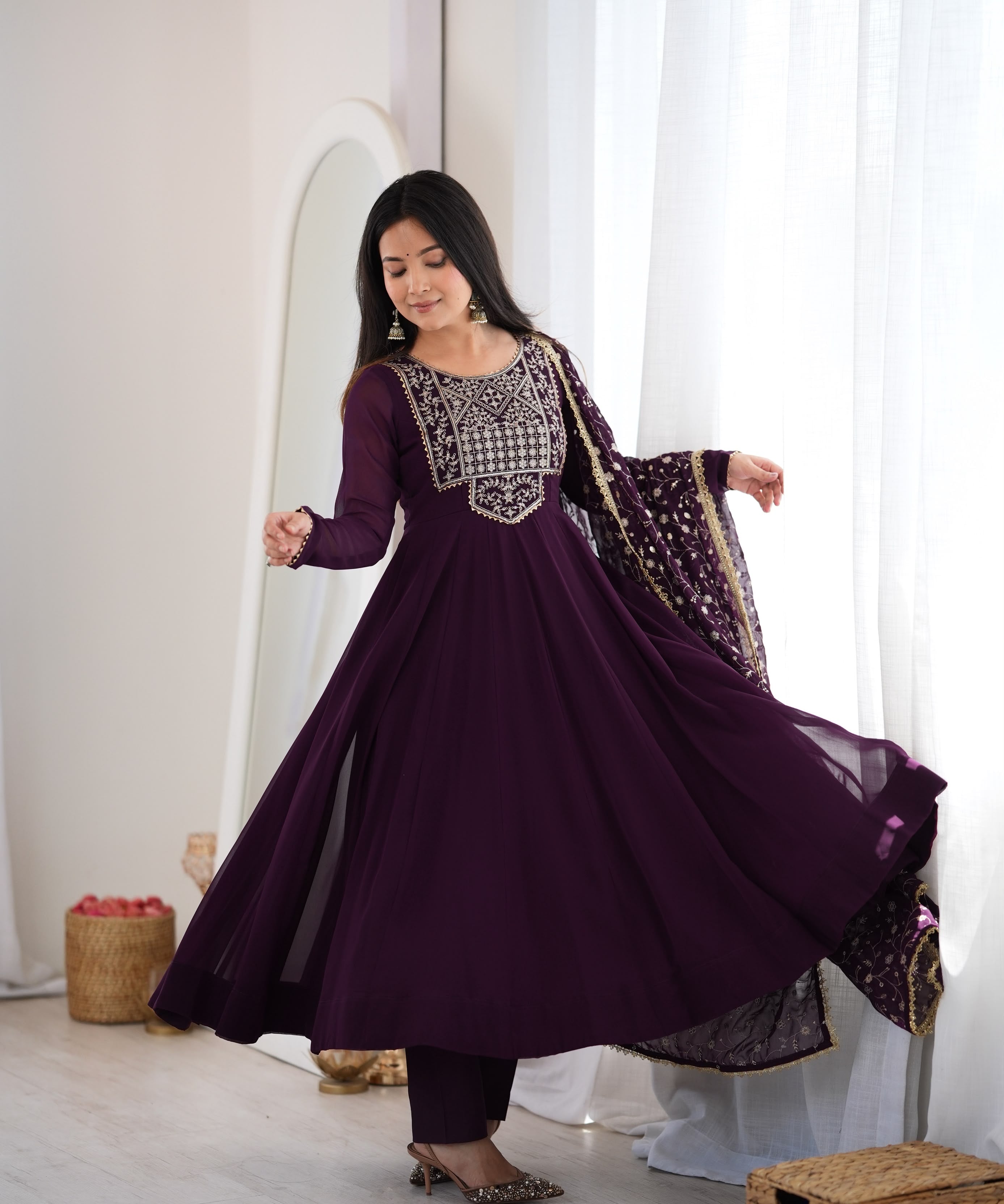 Fresh Look Georgette Anarkali Gown