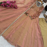 Lovely Fendy Silk Anarkali Gown