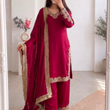 Partylook Chinon Silk Top Plazzo