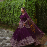 Panjabi Weeding Look Top Lehenga