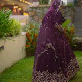 Panjabi Weeding Look Top Lehenga