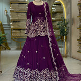 Panjabi Weeding Look Top Lehenga